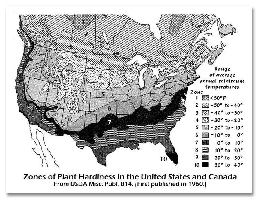 Shifts in Growing Degree Days, Plant Hardiness Zones and Heat