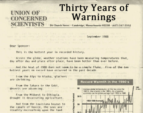 Thirty Years of Warnings: Union of Concerned Scientists 1988 – Climate